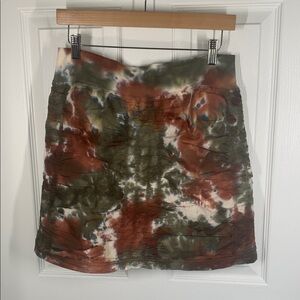 XCVI Wearables The Trace cotton tie dye skirt size small